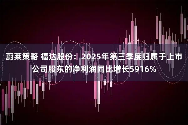 蔚莱策略 福达股份：2025年第三季度归属于上市公司股东的净利润同比增长5916%