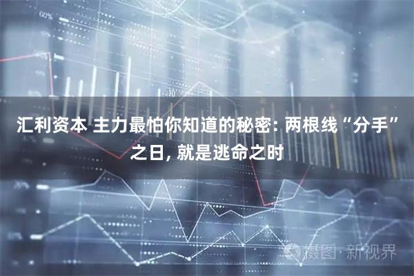 汇利资本 主力最怕你知道的秘密: 两根线“分手”之日, 就是逃命之时